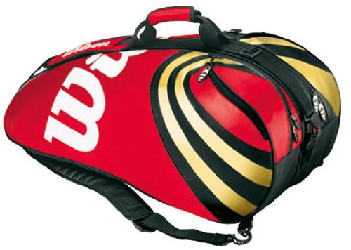 Wilson Thermo-Racketbag BLX Tour Six Plus, rot/schwarz/gold, 76x36x33 cm Preisvergleich
