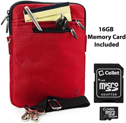 RED Hydei Nylon Jacket Protective Sleeve For Creative ZiiO 10-Inch Tablet + Expand your memory with our 16GB Micro SD Card also includes an SD Adaptor