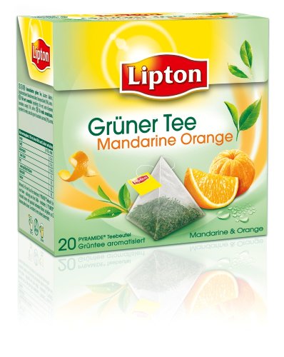 Lipton Grüner Tee mit Mandarine Orange (Pyramide 