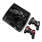 GRAN TURISMO PS3 Playstation 3 Slim Protector Skin Decal Sticker (3 pieces included: 1 piece for the Game Console and 2 pieces for controllers)