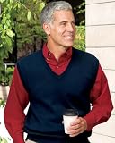 Port Authority Signature Men's Big Fine-Gauge V-Neck Sweater Vest. SW276