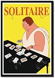 Framed Art Poster 20x30, Solitaire