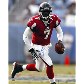 Michael Vick Atlanta Falcons - Looking Upfield - 16x20 Autographed Photograph