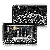B&W Fleur Design Protective Skin Decal Sticker for Dell Streak 7 Android Ta ....