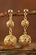 Gold plated earrings, 'Golden Light' Gold plated earrings, 'Golden Light'