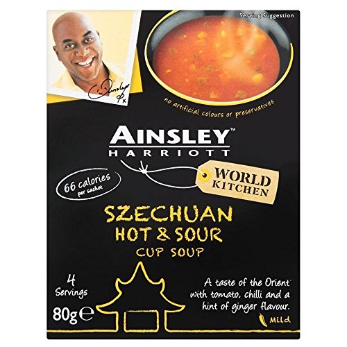 Ainsley Harriott Tasse Suppe Szechuan Scharf-Saure (4 Pro Packung - 80 G)