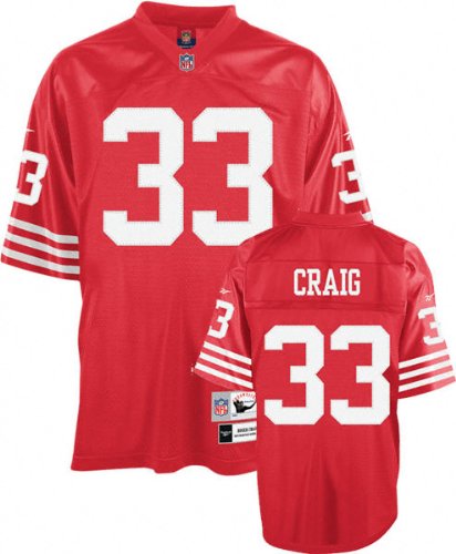 Roger Craig 49ers Red Reebok Premier Jersey