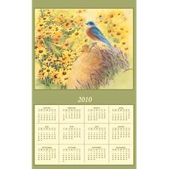 Birds In The Garden - Towel 2010 Linen Towel Calendar