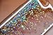 NSSTAR Fashion Creative Design Flowing Liquid Floating Luxury Bling Glitter Sparkle Love Heart Hard Case for Apple iPhone 6S, iPhone 6 - Love Blue Pattern