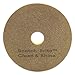 Scotch-Brite 09541 Clean and Shine Pad, 20-Inch Diameter, Yellow/Gold, 5/Carton