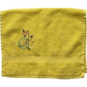 Towel with Embroidery Golf