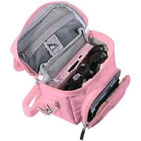 FoneM8 - PINK TRAVEL BAG CARRY CASE FOR NINTENDO 3DS DS LITE DSi XL