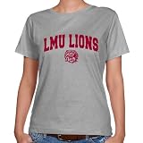 NCAA Loyola Marymount Lions Ladies Ash Logo Arch Classic Fit T-shirt