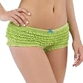 Xhilaration® Mesh Ruffle Boyshorts - Light Green