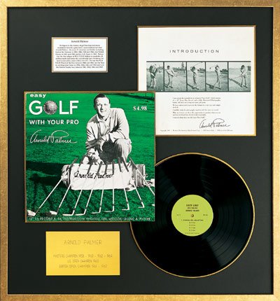 Arnold Palmer - 'Golf Tips' Record Album, Framed