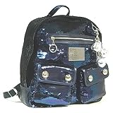 (�R�[�`)COACH �|�s�[ �V�[�N�C�� �o�b�N�p�b�N/�����b�N�T�b�N [POPPY SEQUINS BACKPACK] 15348 SV/UQ �u���[�W�[�� ���s�A���i