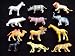 12 Toy Mini Wild Jungle & Safari Animals. Lion, Zebra, Bear, and more..._s-1
