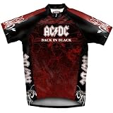 AC DC - Back In Black Cycling Sports Jersey at Red Rocket