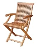 Java Folding Arm Chair - Set of Two (Brown) (34.25H x 20.75W x 22.5D)