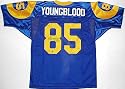 Jack Youngblood Autographed Blue Custom Jersey with HOF01