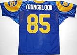 Jack Youngblood Autographed Blue Custom Jersey with HOF01