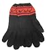 Handmade Knitted By Hand Artisan Pure Alpaca Natural Fiber Full Gloves - Fun Luxury in Andean Black (Womens/medium/large))