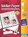 Avery Sticker Paper, 8.5 x 11 Inches, Clear, Pack of 3 (53203)