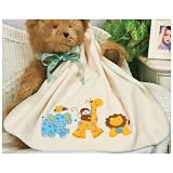 Dimensions Needlecrafts Blanket, Jungle Animals