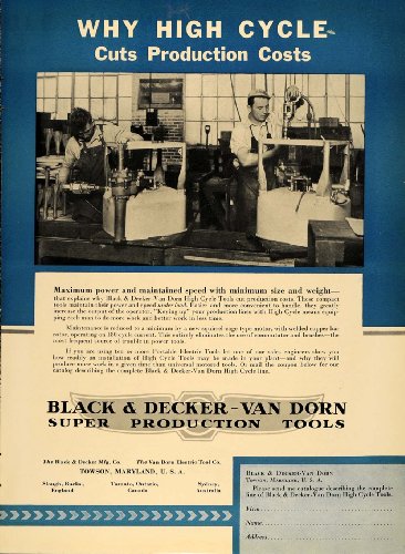 Buy Cheap 1930 Ad Black & Decker Manufacturing Co. Drill Tools - Original Print Ad