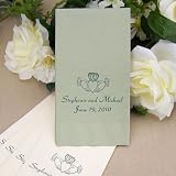 100 Personalized 3-Ply Paper Guest Towels in Assorted Colors