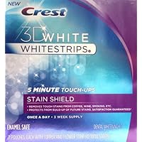 Crest 3d Whitestrips 5 Minute Touch-ups Stain Shield Enamel Safe-21 Pouches