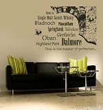 Wandtattoo Wandaufkleber Whiskey Whisky #66A schwarz 160cm x 120cm (RAL9005) VERSANDKOSTENFREI!