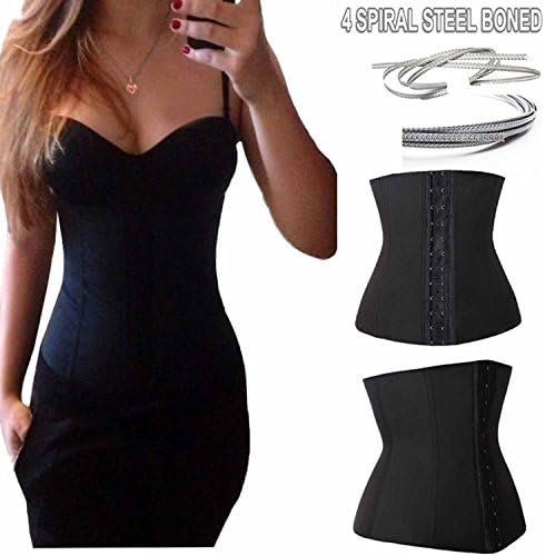 Waist reducer Women's Sport Girdle Waist Training Corset Waist Shaper (M, Black)