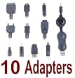NEEWER® Universal USB Mobile Cell Phone Charger 10 Adapter Kit NEEWER® Universal USB Mobile Cell Phone Charger 10 Adapter Kit