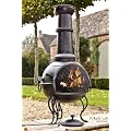 La Hacienda: Murcia Large Steel Chiminea BBQ