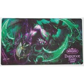 World of Warcraft WoW TCG Card Game Playmat Illidan Stormrage Darkmoon Faire 2009
