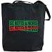 Canvas Tote Bag Black  Triple Ii St. Kitts & Nevis  Country