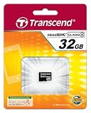 Transcend microSDHCカード 32GB Class4 変換アダプタ無し 永久保証 TS32GUSDC4