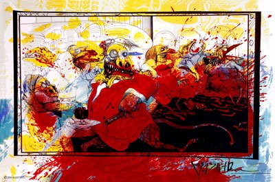 Ralph Steadman poster, Lizard Lounge, 24x36