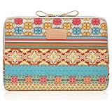 Kayond Bohemian Style Canvas Fabric 14-14.1 Inch Laptop / Notebook Computer Sleeve Case Bag Cover (14-14.1 Inches, Bohemian)