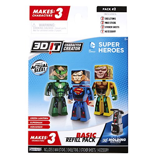 3D Character Creator DC Comics Style 2 Basic Refill Pack Novelty Toy