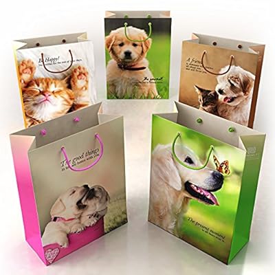 Gift Bags for Animal Lovers - Perfectly Complement Your Gifts With Unique, Fun Bags That Are Just So You - Surprise Your Best Friend, Mom, Or Family - Ultimate Birthday or Holiday Party Pleaser