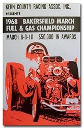 1968 Bakersfield Kern County Poster Print