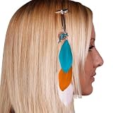 Miami Dolphins Team Color Feather Hair Clip