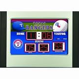 Texas Rangers Scoreboard Desk Clock