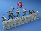 Britains Deetail American Civil War, Confederate Infantry at Marye's Heights Fredericksburg, 54mm Collectible Toy Soldiers and Playset Figures by Britains Deetail