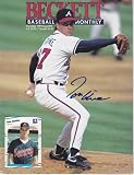 Tom Glavine Autographed Atlanta Braves Beckett Magazine Cover - Autographed MLB Magazines