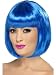 Partyrama Wig, 12 inch, Blue, Short Bob with Fringe