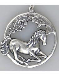 Sterling Silver Delicate Unicorn Pendant