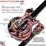 Alecias Swirl 02 Red Skin by WraptorSkinz TM fits Nintendo Wii Guitar Hero  ....